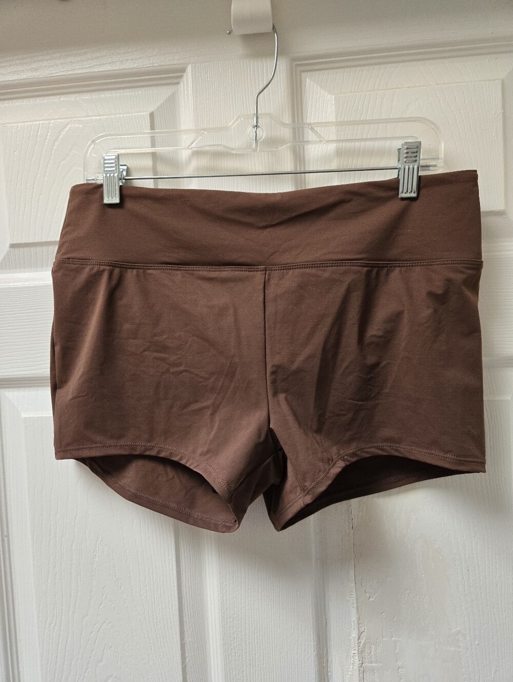 knix Leakproof Sculpt Swim Short in Espresso Brown - Picture 2 of 7